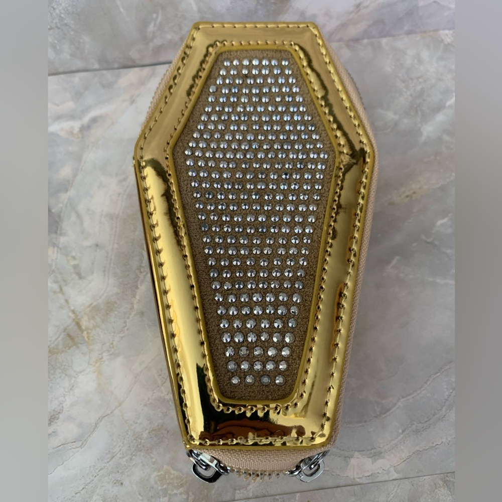Golden Coffin Crossbody Bag - Picture 3 of 12